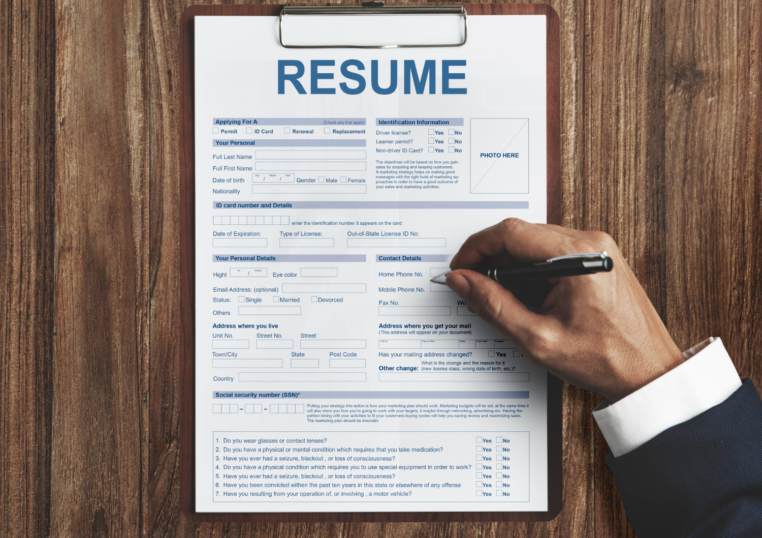 cv writing